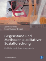 Gegenstand und Methoden qualitativer Sozialforschung: Einblicke in die Forschungspraxis