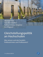 Gleichstellungspolitik an Hochschulen: Was wissen und wie handeln Professorinnen und Professoren?