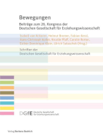 Bewegungen: Beiträge zum 26. Kongress der Deutschen Gesellschaft für Erziehungswissenschaft