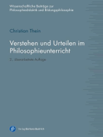 Verstehen und Urteilen im Philosophieunterricht