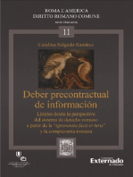 Deber precontractual de información: Límites desde la perspectiva del sistema de derecho romano a partir de la "ignorantia facti et iuris" y la compraventa romana