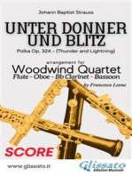 Unter donner und blitz - Woodwind Quartet (score)