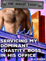 Servicing My Dominant Chastity Boss in His Office