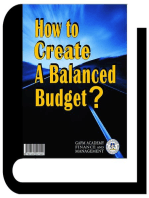 How to Create a Balanced Budget?