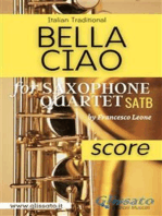 Bella Ciao for Saxophone Quartet (score)