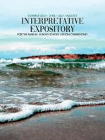 Interpretative Expository Summer Quarter 2021 (Jun-Aug): Summer Quarter 2021 (Jun-Aug)