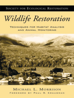 Wildlife Restoration: Techniques for Habitat Analysis and Animal Monitoring