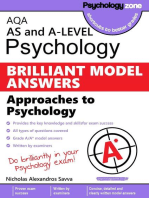 AQA Psychology BRILLIANT MODEL ANSWERS: Approaches: AS and A-level