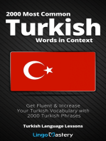 2000 Most Common Turkish Words in Context: Get Fluent & Increase Your Turkish Vocabulary with 2000 Turkish Phrases