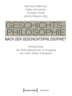 Geschichtsphilosophie nach der Geschichtsphilosophie?: Perspektiven der Kulturgeschichte im Ausgang von Heinz Dieter Kittsteiner