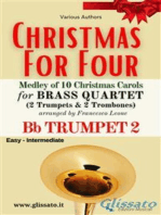 Bb Trumpet 2 part - Brass Quartet Medley "Christmas for Four"