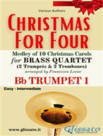 Bb Trumpet 1 part - Brass Quartet Medley "Christmas for Four"
