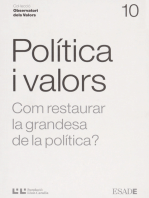 Política i valors: Com restaurar la grandesa política?