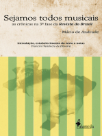 Sejamos todos musicais: As crônicas de Mário de Andrade na Revista do Brasil