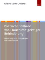 Politische Teilhabe von Frauen mit geistiger Behinderung: Bedeutung und Perspektiven der Partizipation