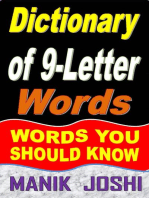 Dictionary of 9-Letter Words: Words You Should Know
