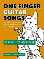 One Finger Guitar Songs - 50 Folk & Gospel Songs + Videos & Downloads Online