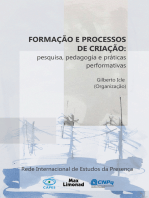 Formação e processos de criação: Pesquisa, pedagogia e práticas performativas