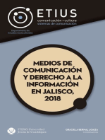 Medios de comunicación y derecho a la información en Jalisco, 2018