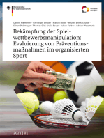 Bekämpfung der Spielwettbewerbsmanipulation: Evaluierung von Präventionsmaßnahmen im organisierten Sport: Abschlussbericht zum Forschungsprojekt