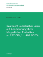 Das Recht katholischer Laien auf Anerkennung ihrer bürgerlichen Freiheiten (c. 227 CIC / c. 402 CCEO)