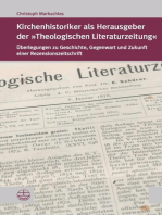 Kirchenhistoriker als Herausgeber der "Theologischen Literaturzeitung": Überlegungen zu Geschichte, Gegenwart und Zukunft einer Rezensionszeitschrift