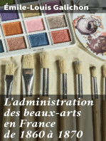 L'administration des beaux-arts en France de 1860 à 1870