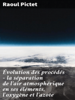 Évolution des procédés - la séparation de l'air atmosphérique en ses éléments, l'oxygène et l'azote