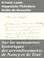 Sur les monuments historiques des arrondissements de Nancy et de Toul