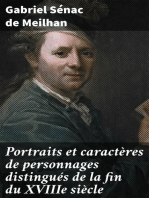 Portraits et caractères de personnages distingués de la fin du XVIIIe siècle