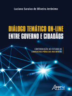 Diálogo Temático On-Line entre Governo e Cidadãos: Contribuição ao Estudo de Consultas Públicas no Brasil