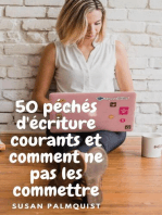 50 péchés d'écriture courants et comment ne pas les commettre