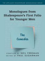 Monologues from Shakespeare’s First Folio for Younger Men: The Comedies
