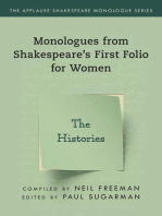 Monologues from Shakespeare’s First Folio for Women: The Histories