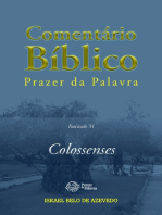 Comentário Bíblico Prazer da Palavra, fascículo 51 — Colossenses: Colossenses