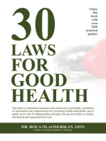 30 Laws for Good Health