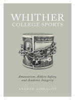 Whither College Sports: Amateurism, Athlete Safety, and Academic Integrity