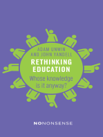 Rethinking Education: Whose Knowledge Is It Anyway?