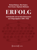 Erfolg: Institutionelle und narrative Dimensionen von Erfolgsratgebern (1890-1933)