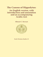 The Canons of Hippolytus: An English version, with introduction and annotation and an accompanying Arabic text