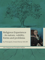 Religious Experience: its nature, validity, forms and problems