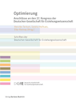 Optimierung: Anschlüsse an den 27. Kongress der Deutschen Gesellschaft für Erziehungswissenschaft