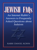 Jewish Faqs: An Internet Rabbi's Answers to Frequently Asked Questions About Judaism