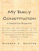 My Daily Constitution Vol. I: A Natural Law Perspective