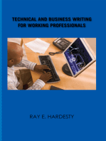 Technical and Business Writing for Working Professionals