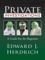 Private Investigations: A Guide for the Beginner