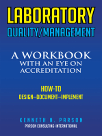 Laboratory Quality/Management: A Workbook with an Eye on Accreditation