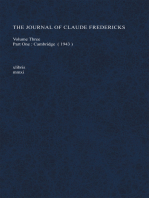 The Journal of Claude Fredericks Volume Three Part One