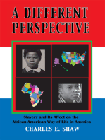 A Different Perspective: Slavery and It's Affect on the African-American Way of Life in America