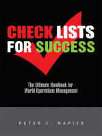 Check Lists for Success: The Ultimate Handbook for World Operations Management